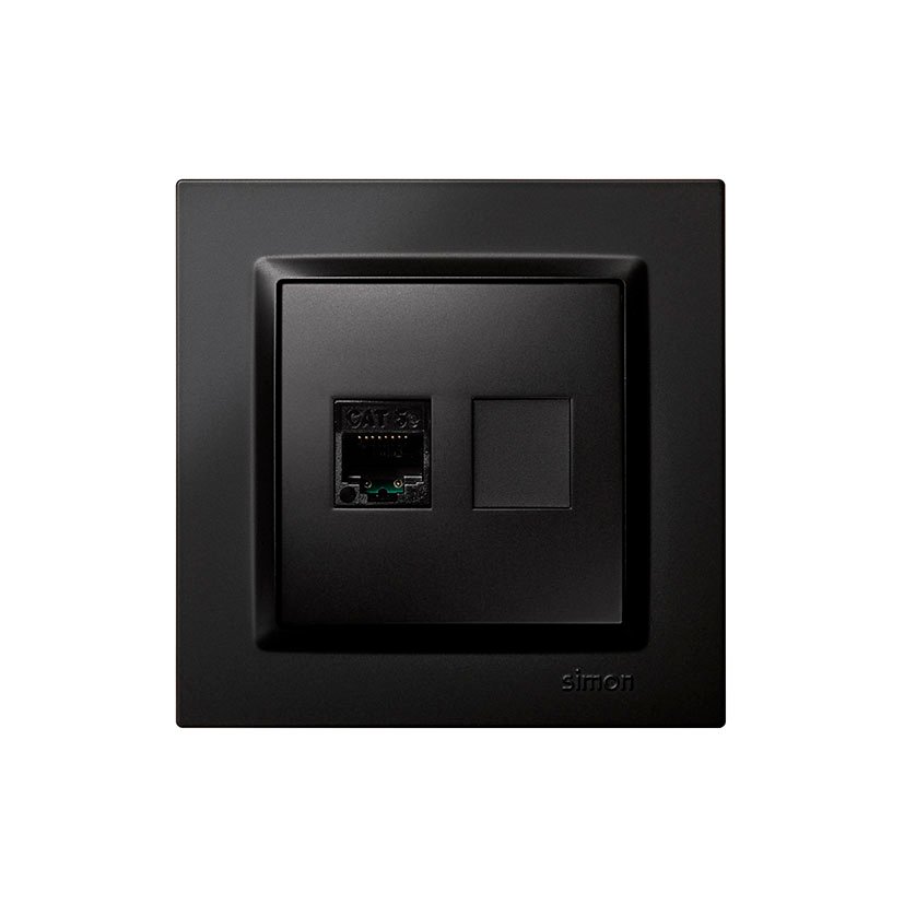 RJ45 CAT.5E Negro Simon 10