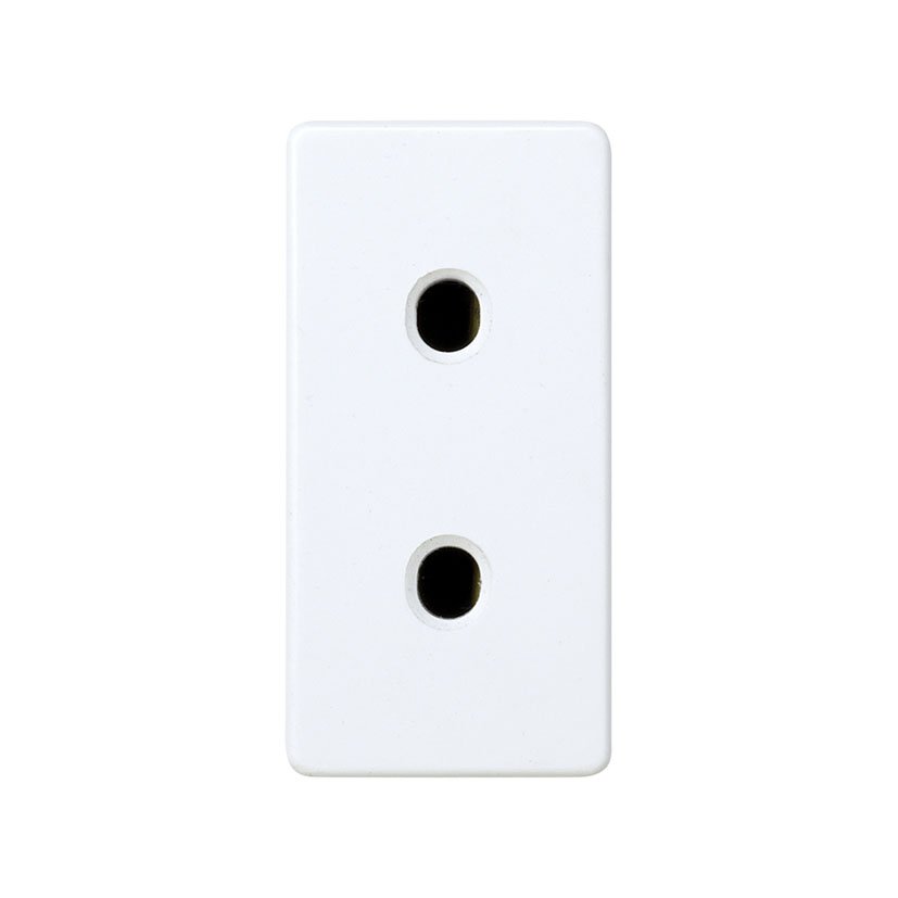 B.enchufe Estr 2P Bl Simon 27 Blanco