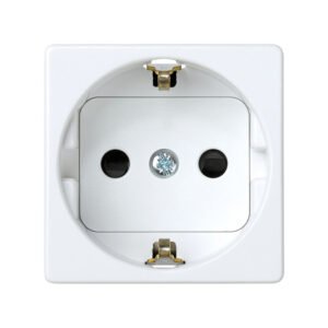 Base Enchufe 2P+TT Bl Simon 27 Blanco