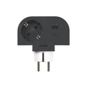 Adaptador Girat. 1T+USB Simon