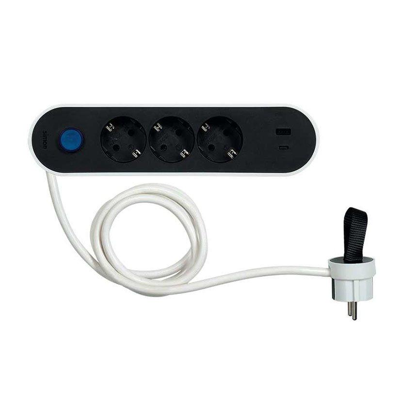 B.múltiple 3t+2usb Simon Plug