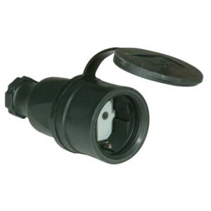 Base Goma 16A Ng IP44 Simon Negro