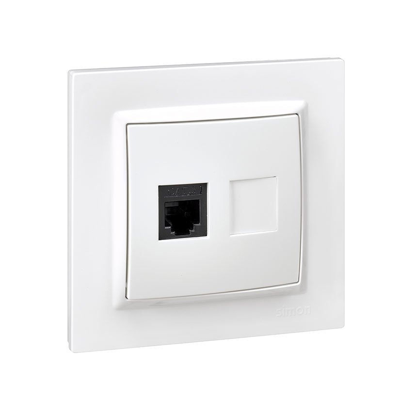 Toma Teléfono Blanco Simon 10 - Imagen 2