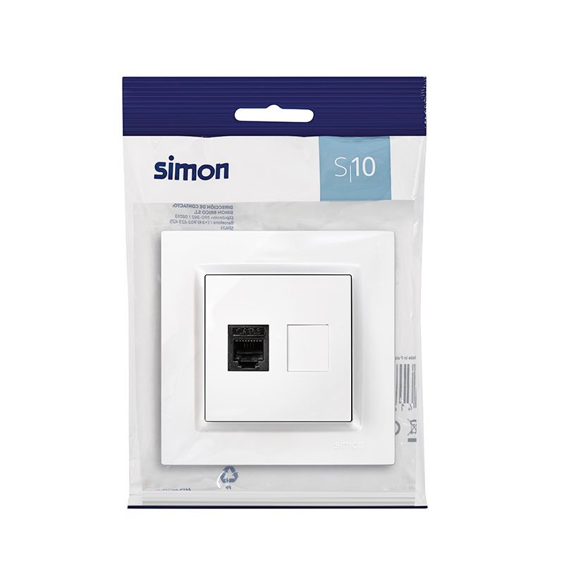 Toma Teléfono Blanco Simon 10 - Imagen 3