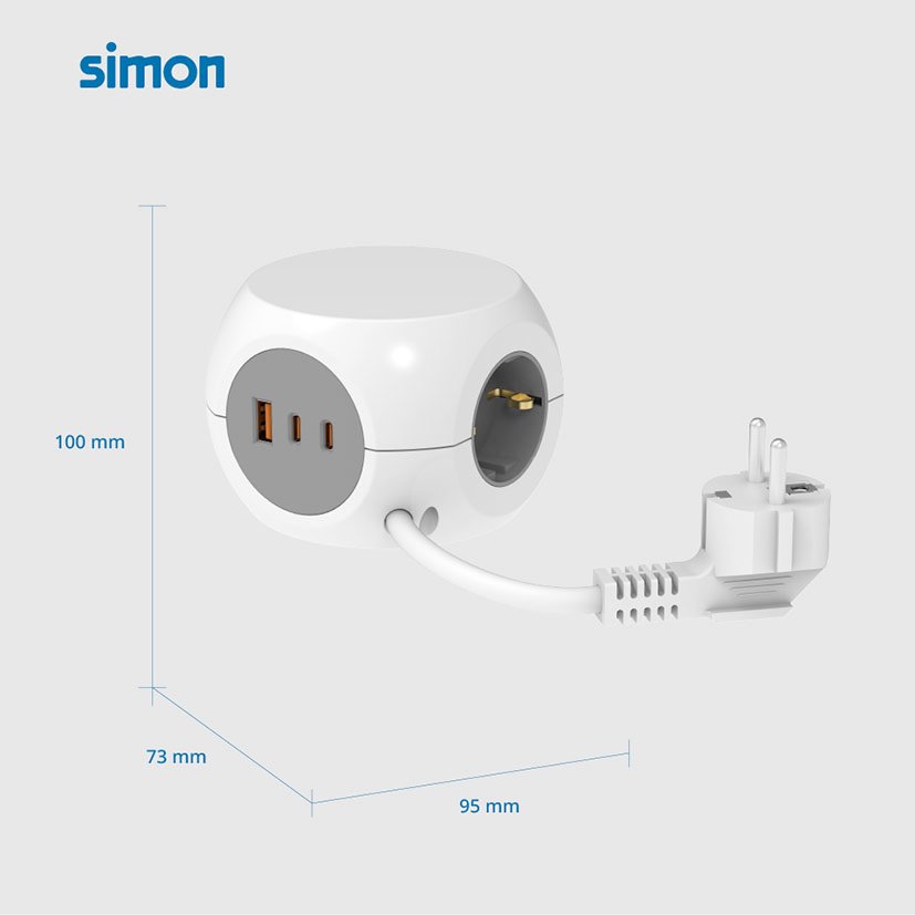 Bm Combiball 3T+A+C 30 W Simon Blanco - Imagen 5