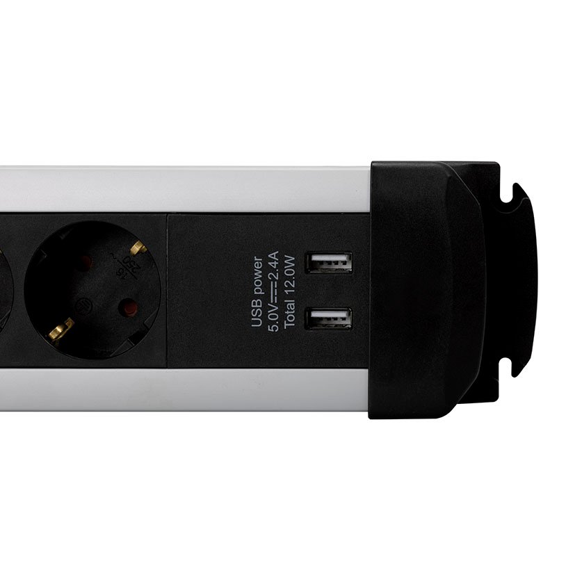 Base Extrapower 6t+2usb Simon 1,5 M - Imagen 2